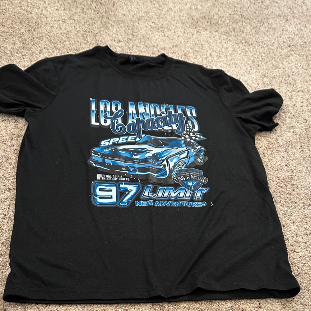 ROMWE Black T-Shirt